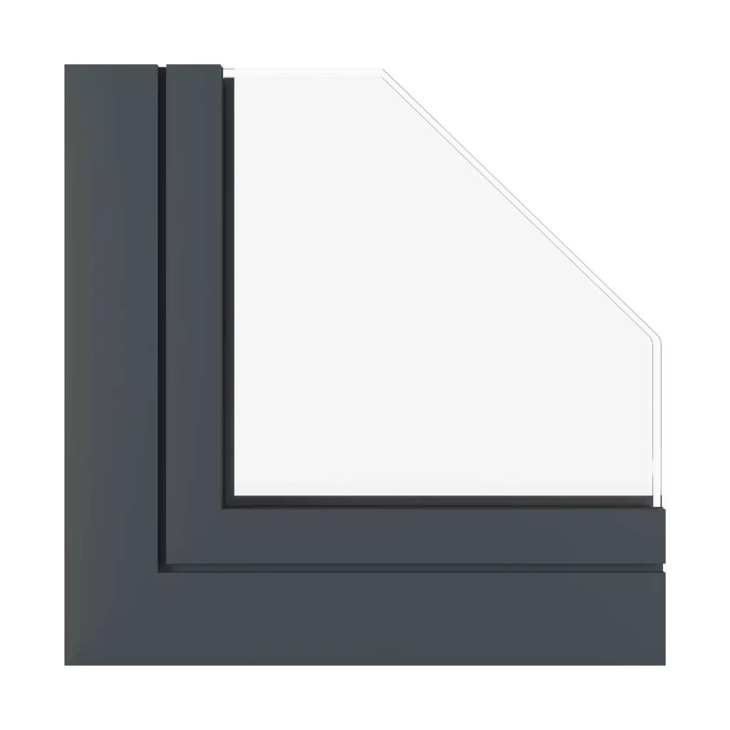 Anthracite mat robes ✨ windows window-profiles aluprof mb-77-hs