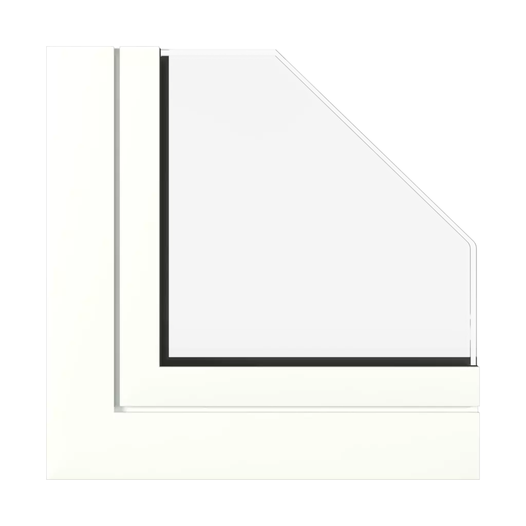 Traffic white semi gloss windows window-profiles aluprof mb-79n