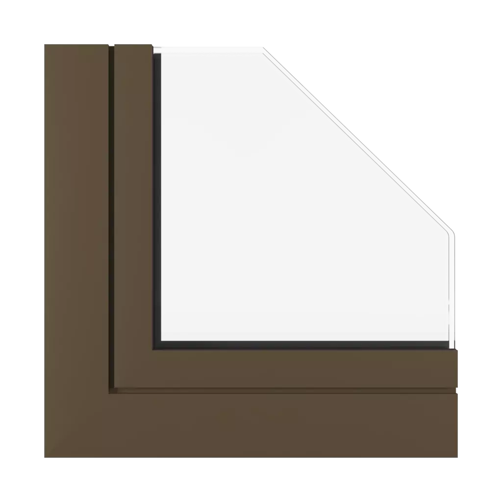 Brown SK windows window-profiles aluprof mb-skyline-type-r