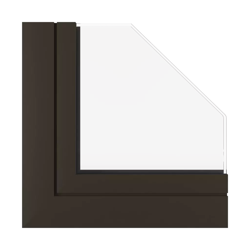 Dark brown SK windows window-profiles aluprof mb-79n