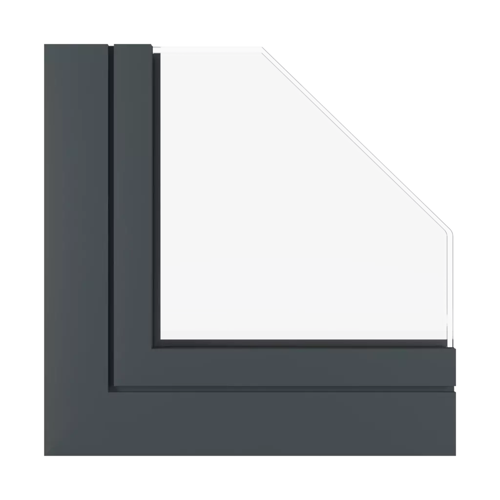 Gray anthracite SK ✨ windows types-of-windows triple-leaf symmetrical-division-horizontally-33-33-33 