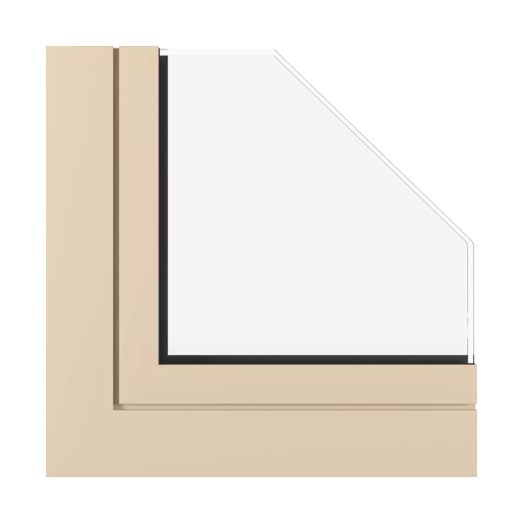 Beige SK windows window-profiles aluprof mb-skyline