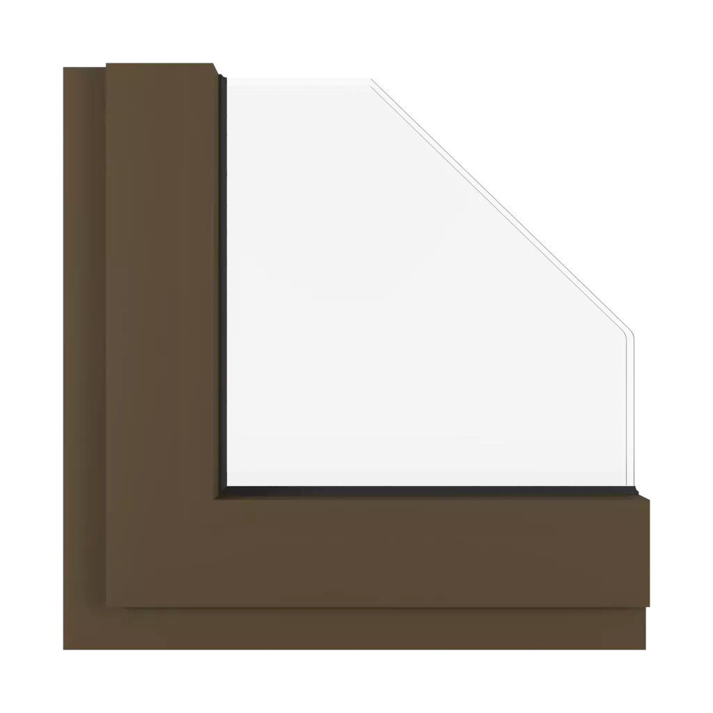 Brown SK windows window-color aluprof-colors brown-sk interior