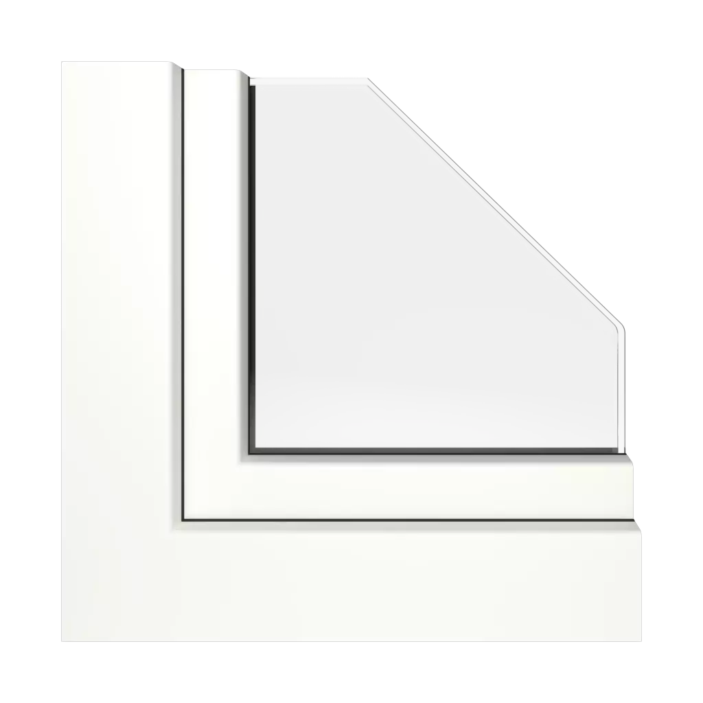 White windows window-color rehau-colors white