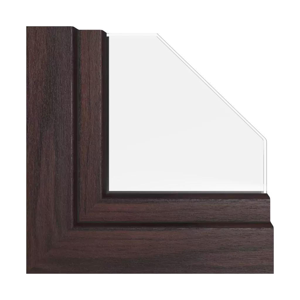 Black cherry windows window-profiles rehau synego-slide