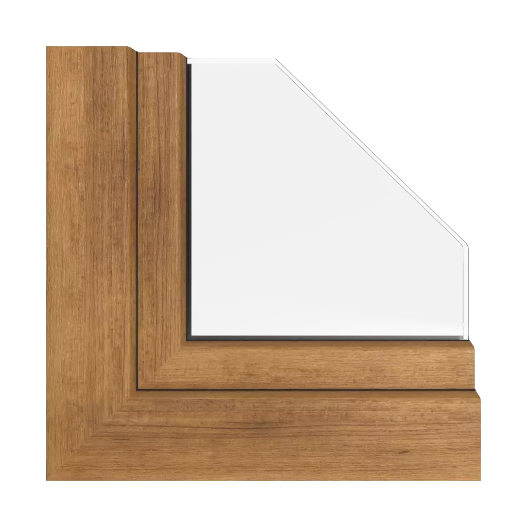 Rustic cherry windows window-profiles rehau synego-slide