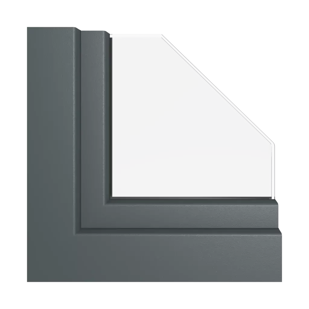 Anthracite grey smooth windows window-profiles rehau synego