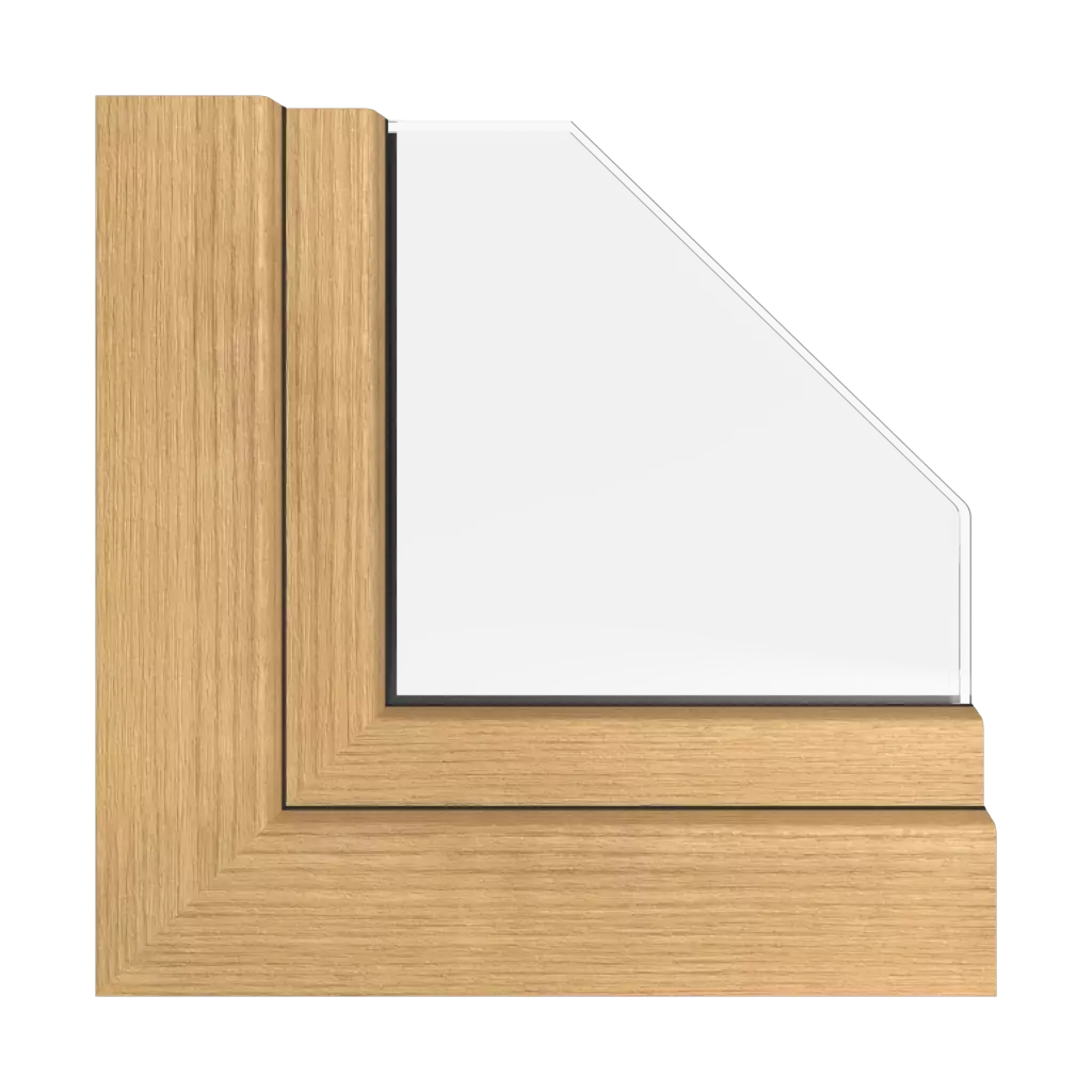 Golden beech windows window-profiles rehau synego-slide