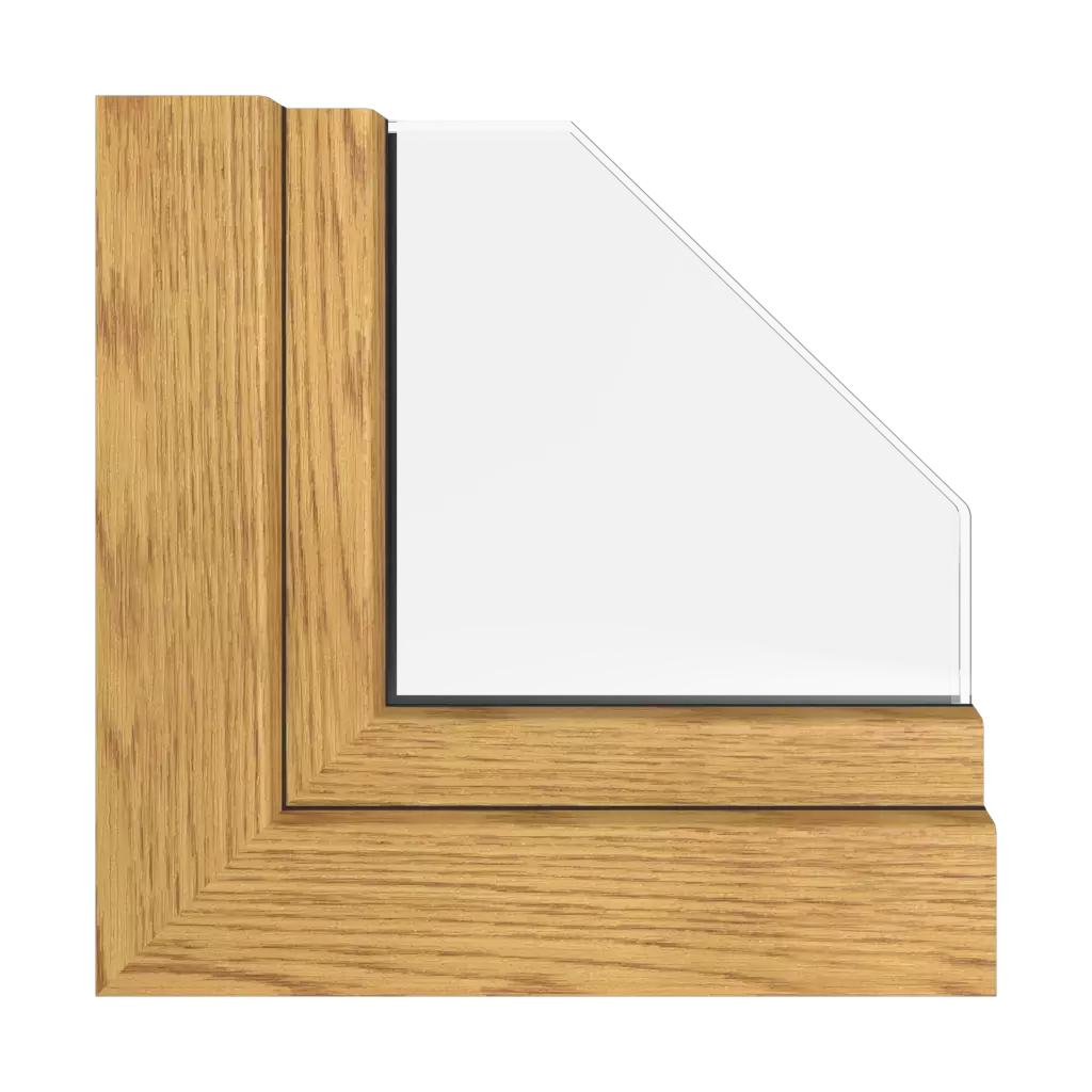 Natural oak FL-G windows window-color rehau-colors   