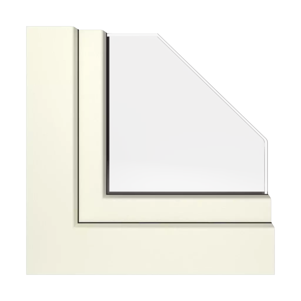 Creamy white windows window-profiles rehau synego-slide
