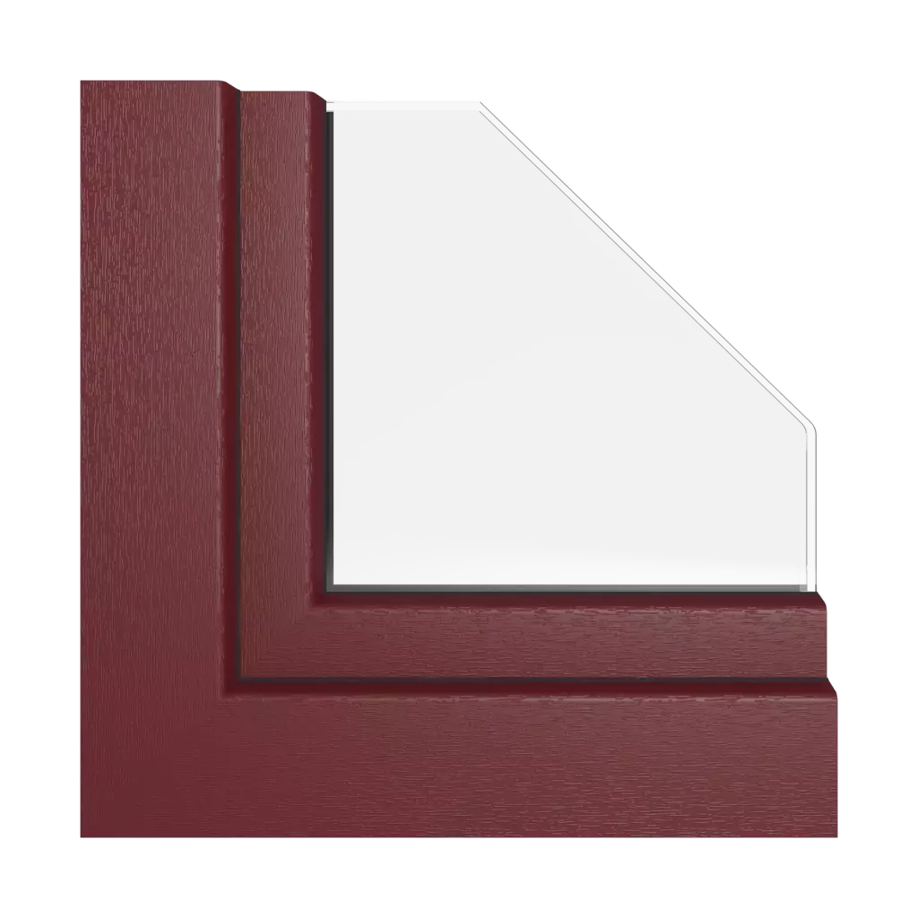 Wine red windows window-profiles rehau synego