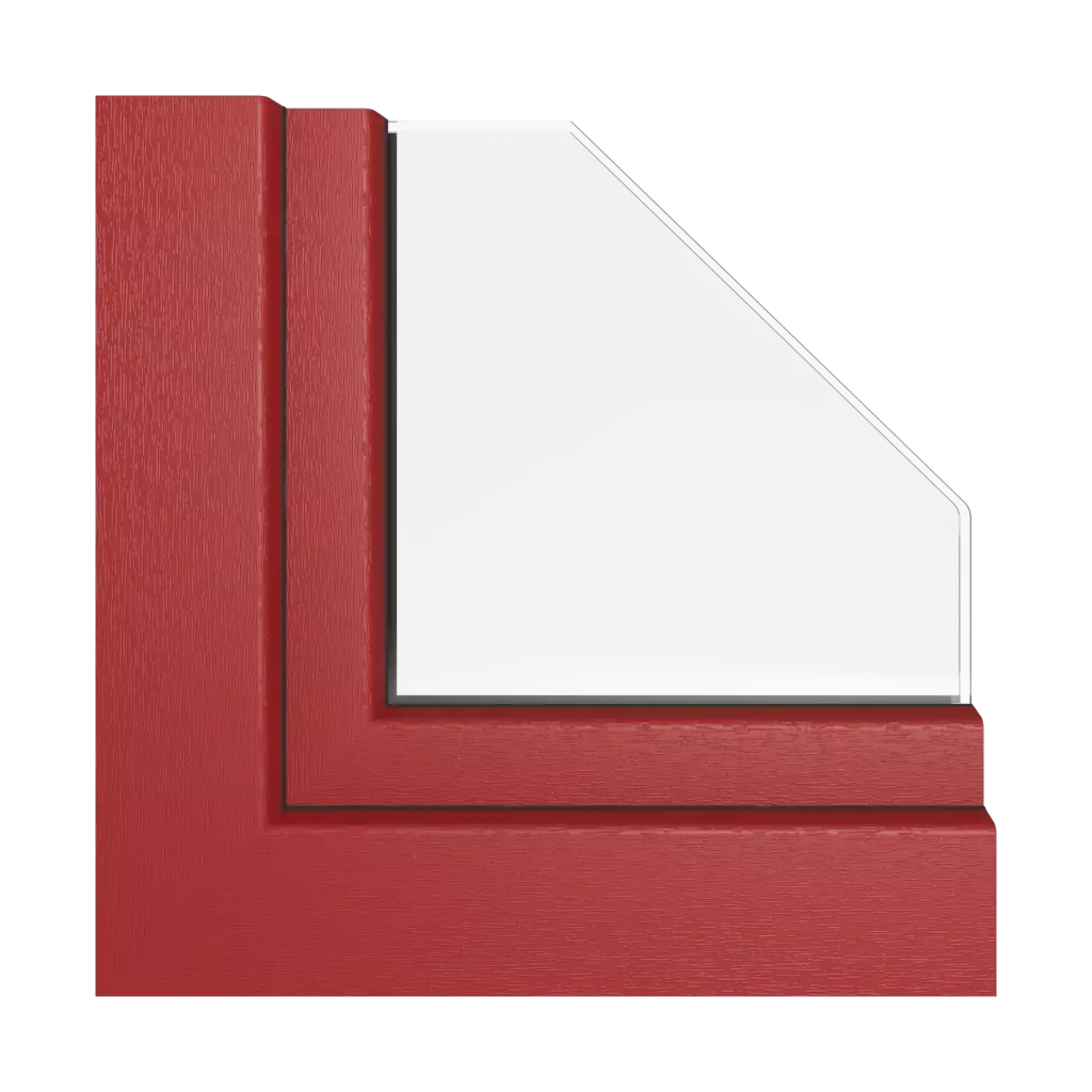 Dark red windows window-profiles rehau synego-slide