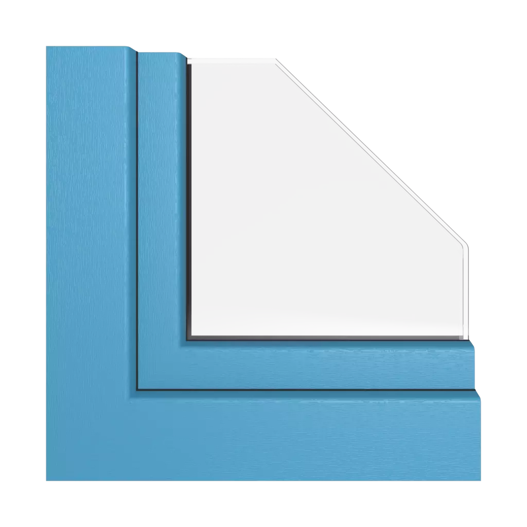 Brilliant blue windows window-profiles rehau synego-slide