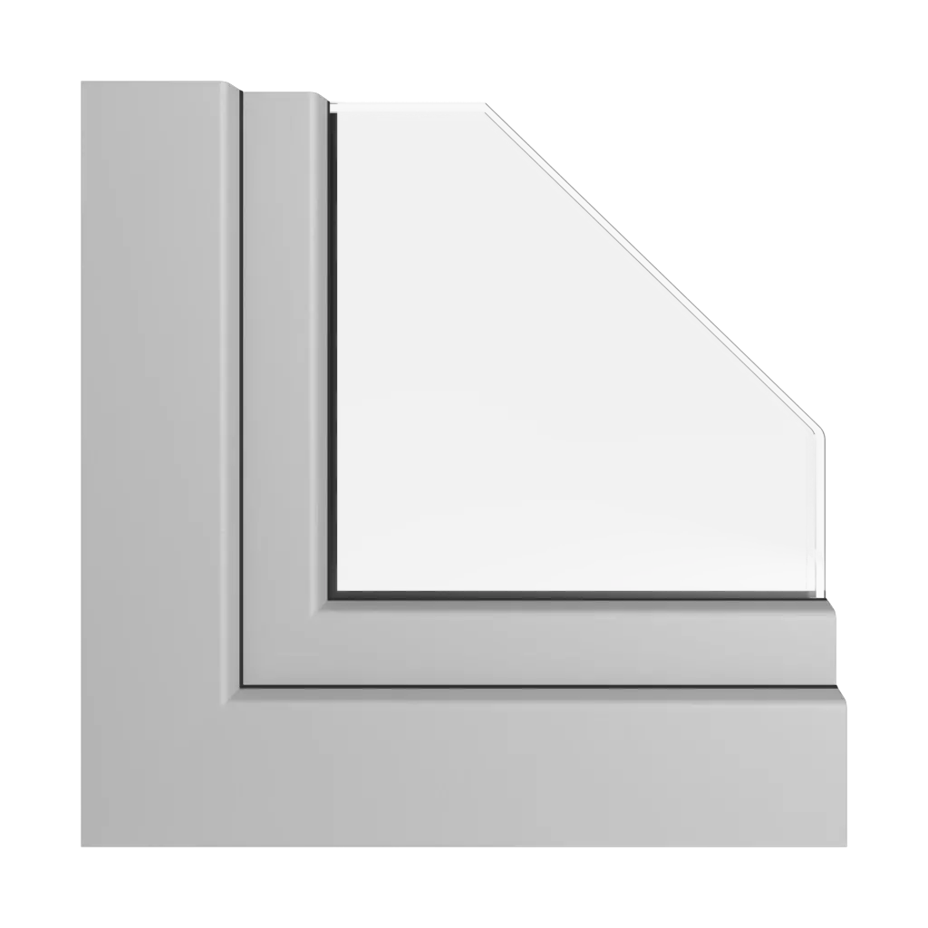 Signal gray smooth windows window-profiles rehau synego-slide