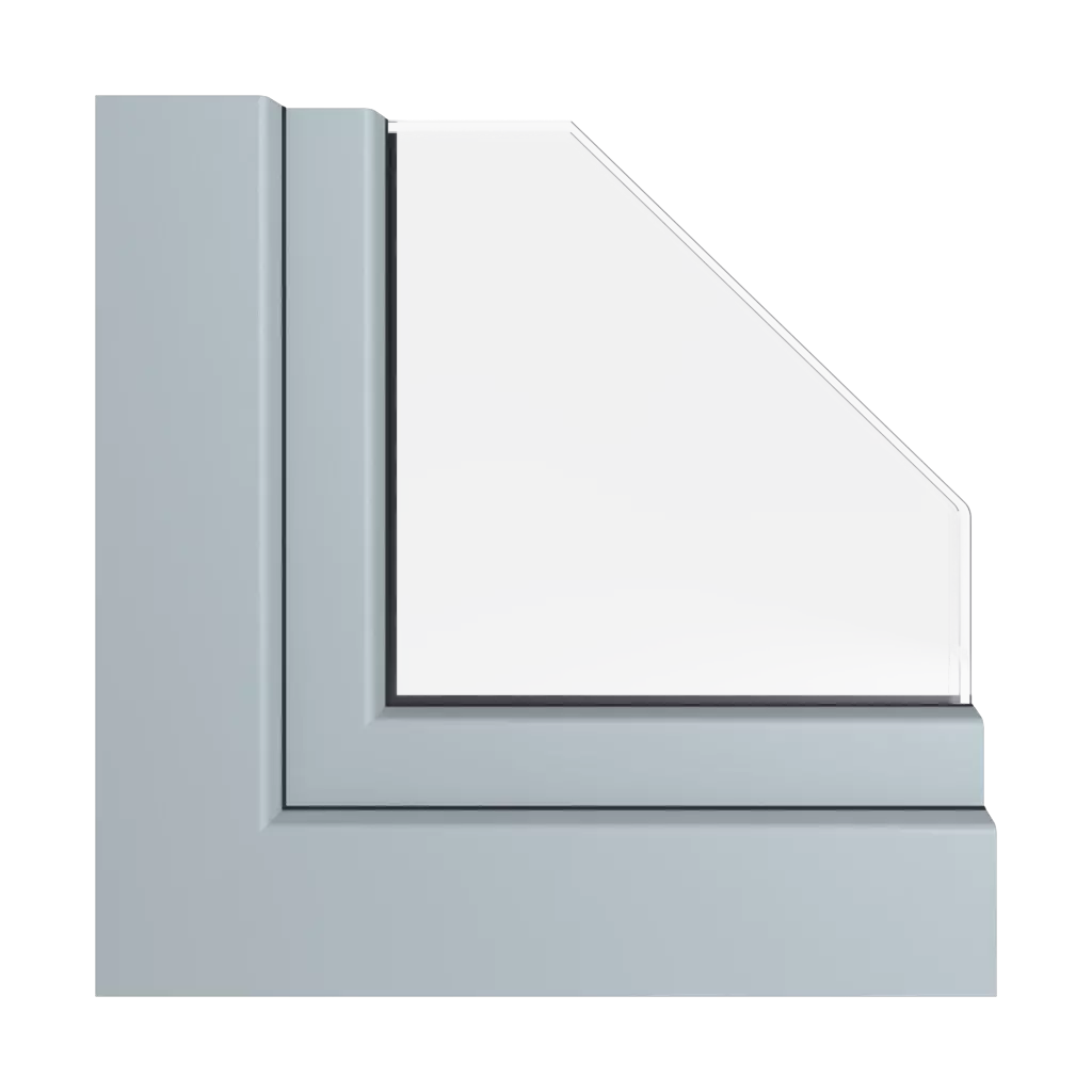 Gray smooth windows window-profiles rehau hst-synego