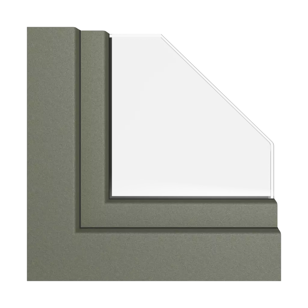 Quarz grey matt windows window-profiles rehau synego