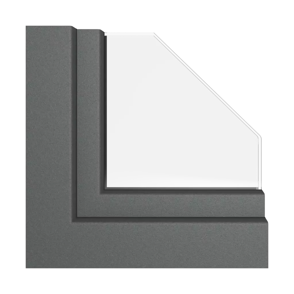 Anthracite grey matt windows window-profiles rehau hst-synego