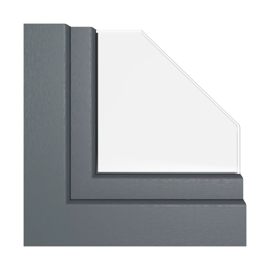 Slate gray windows window-profiles rehau synego