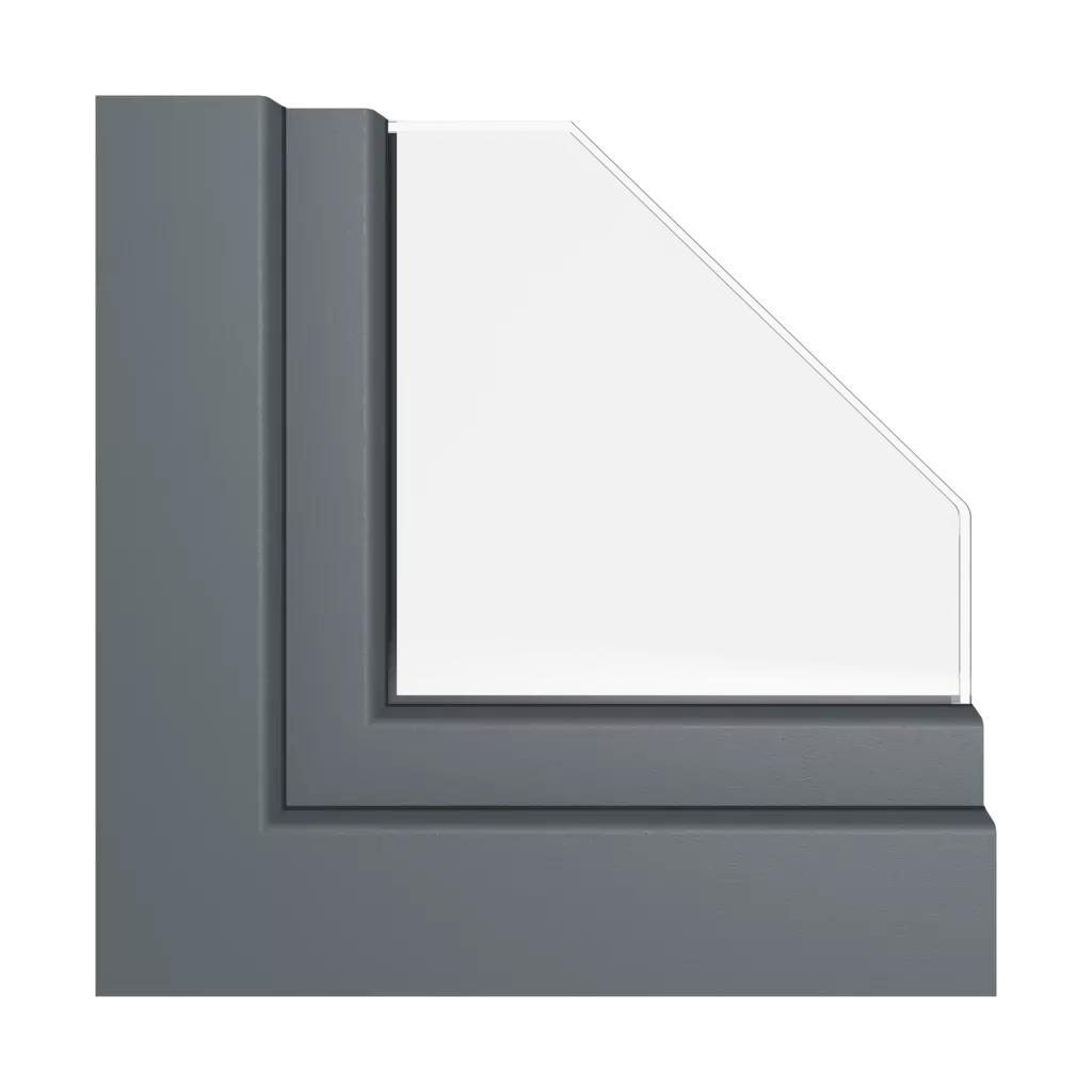 Slate gray smooth windows window-profiles rehau hst-synego