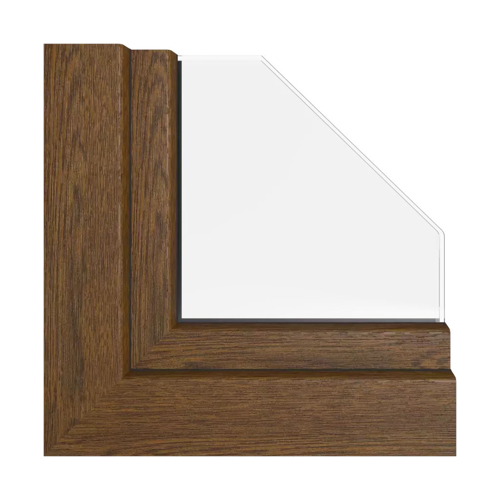 Walnut windows window-profiles rehau hst-synego
