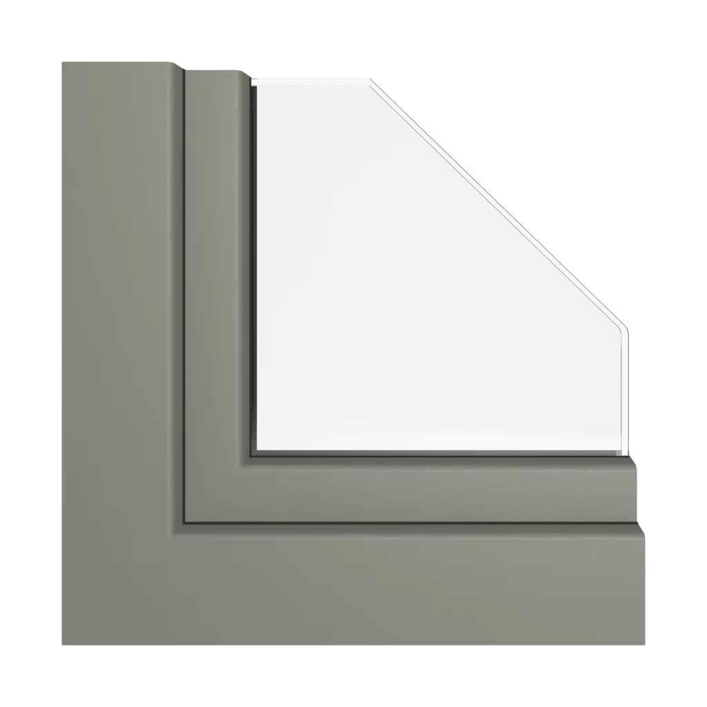 Quarz grey smooth windows window-color rehau-colors   