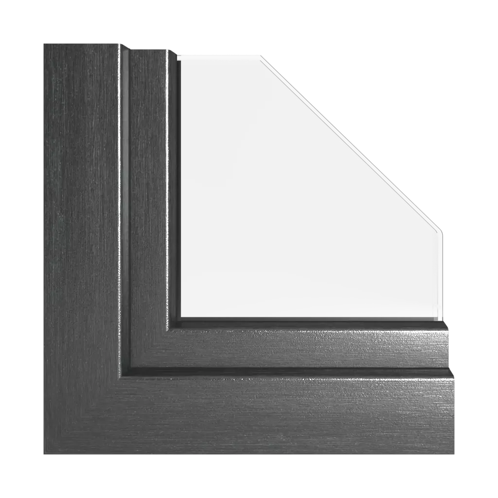 Metbrush anthracite grey windows window-profiles rehau synego