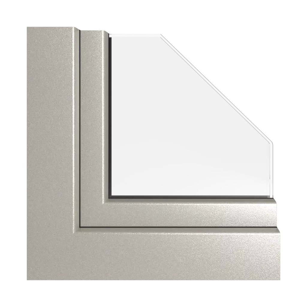 Alux white aluminium windows window-color rehau-colors alux-silver-aluminum