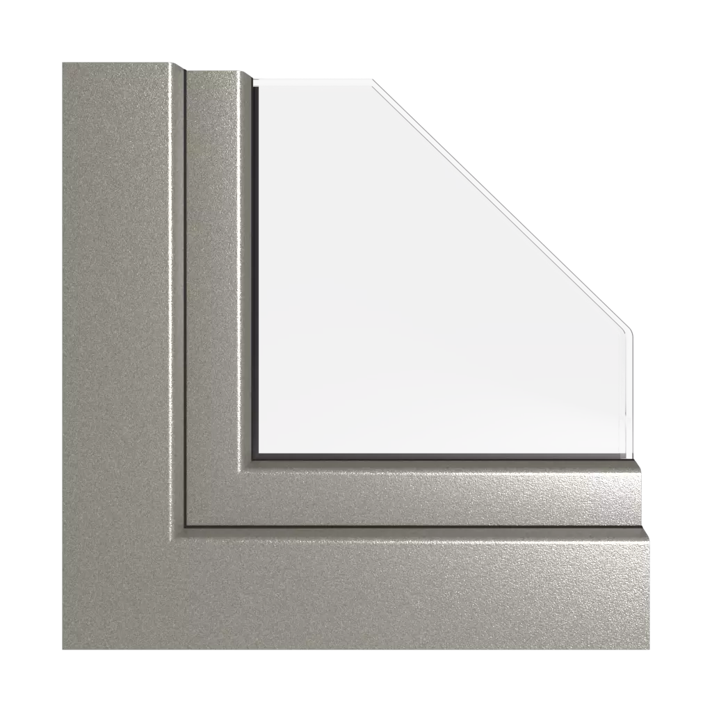 Alux grey aluminium windows window-profiles rehau hst-synego