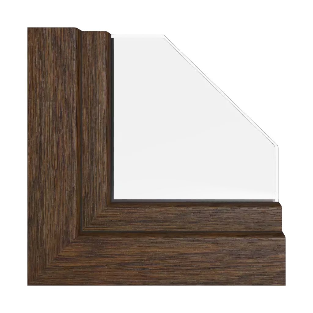 Dark oak FL-F1 windows window-color rehau-colors   