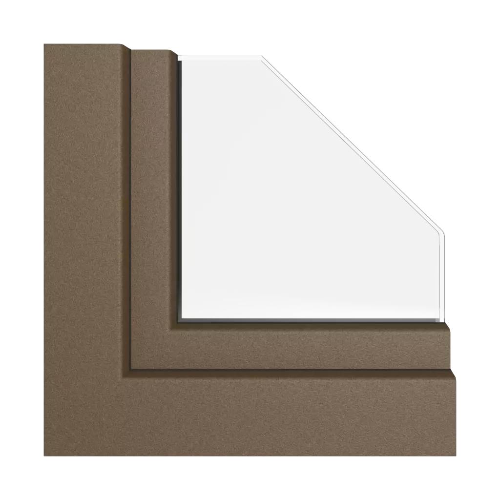 Sepia brown matt windows window-color rehau-colors matte-brown-chamois
