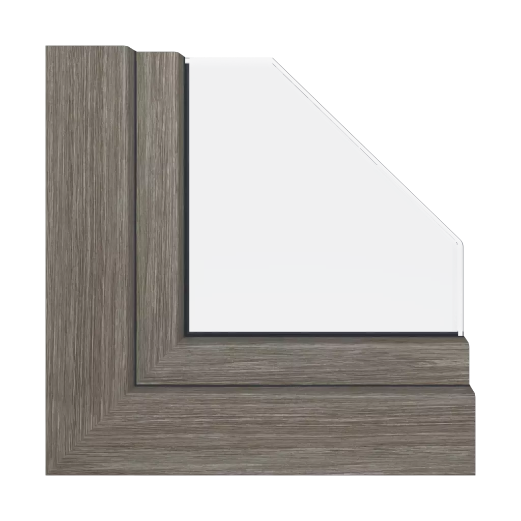 Gray sheffield oak windows window-profiles aluplast ideal-4000-85-mm