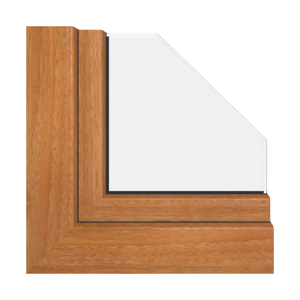 Walnut amaretto windows window-profiles aluplast energeto-neo-design