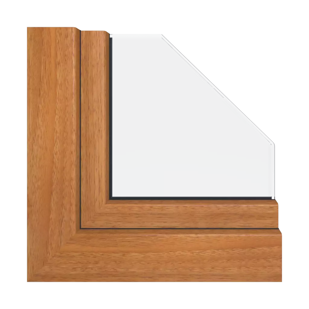 Walnut amaretto windows window-profiles aluplast ideal-4000