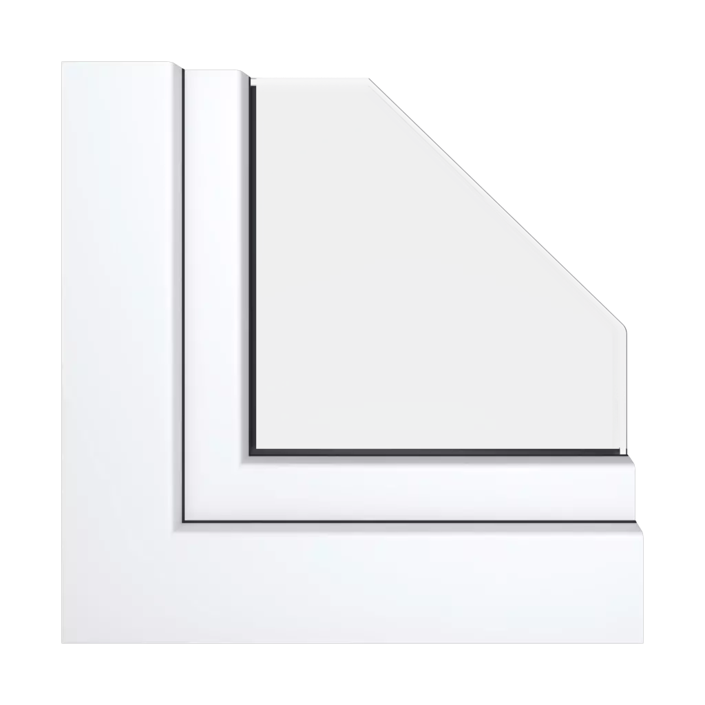 Traffic white aludec windows window-profiles aluplast energeto-8000