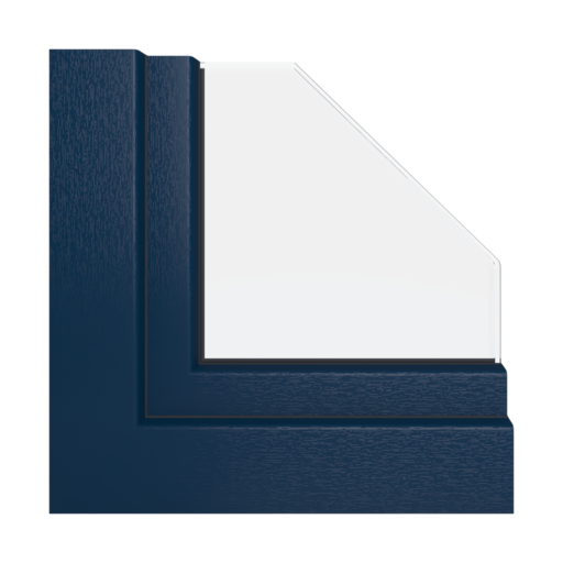 Steel blue windows window-color aluplast-colors steel-blue