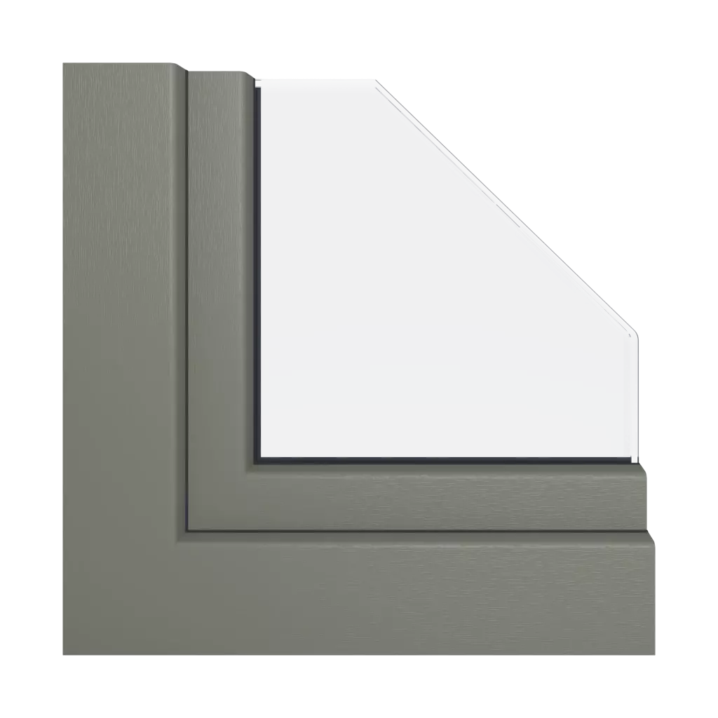 Textured quartz gray windows window-profiles aluplast energeto-neo-design