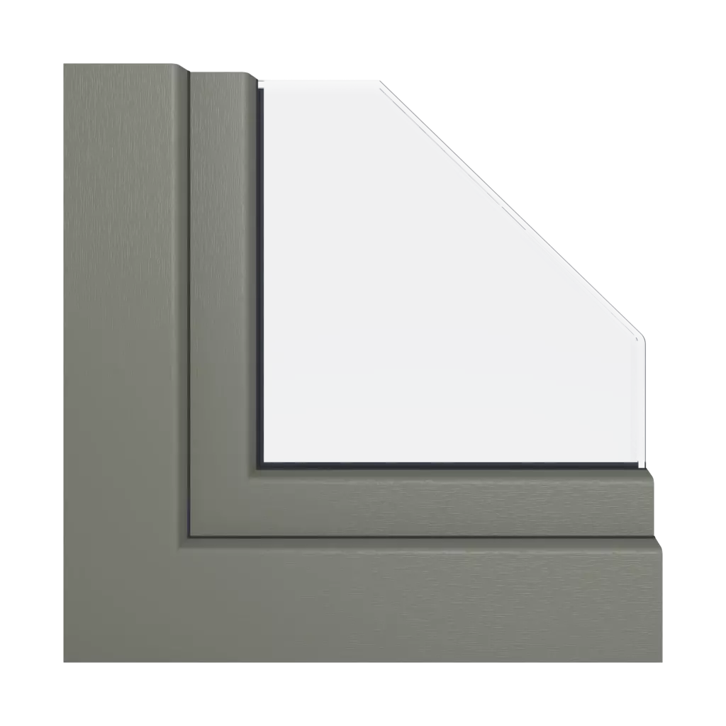 Textured quartz gray windows window-profiles salamander evolutiondrive