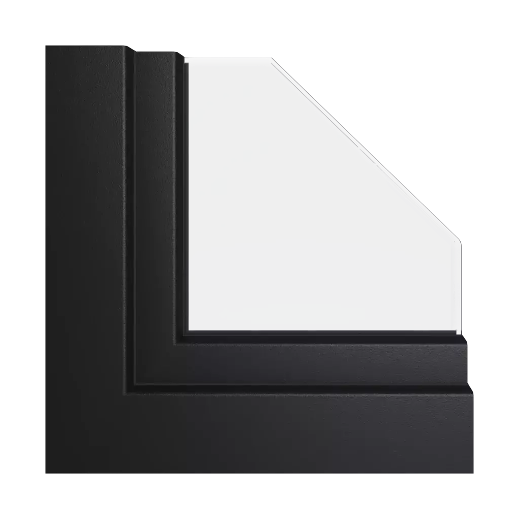 Jet black ✨ windows window-profiles aluplast ideal-8000