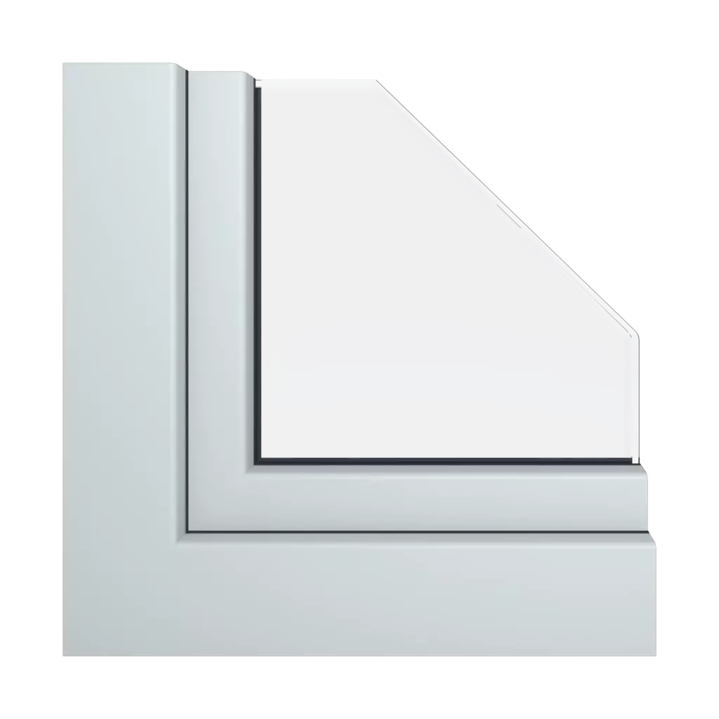 Gray windows window-profiles aluplast ideal-4000