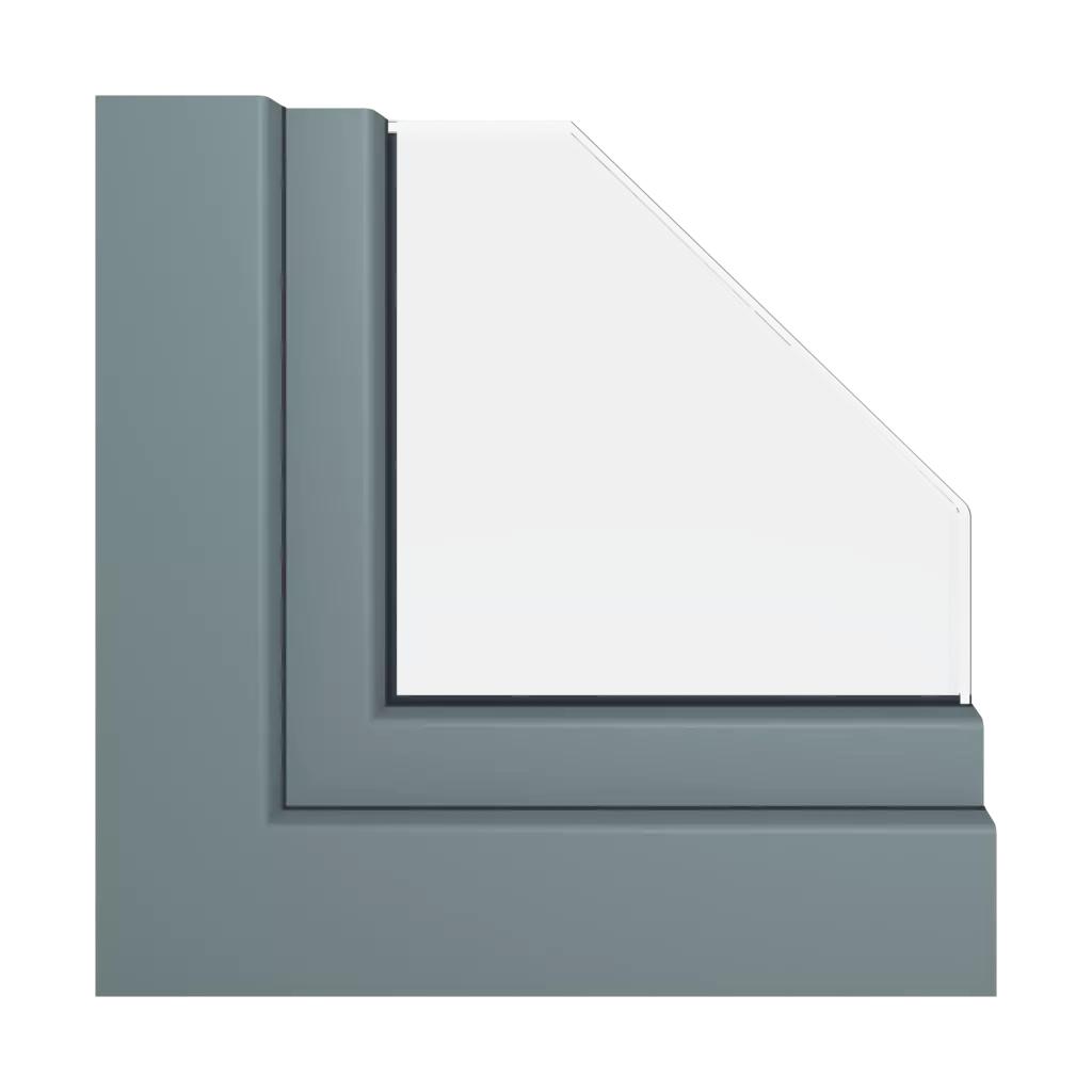 Basalt gray windows window-profiles aluplast ideal-4000-85-mm