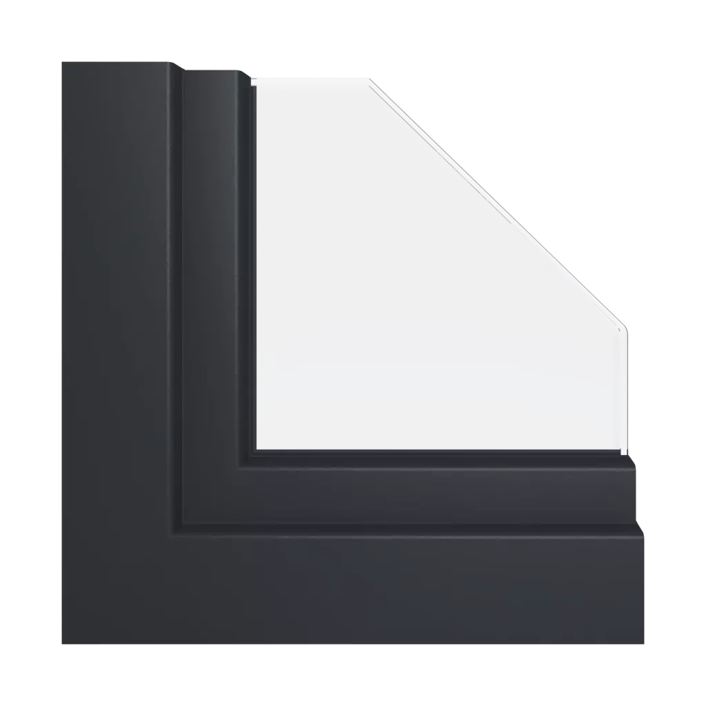 Dark graphite windows window-profiles aluplast energeto-8000