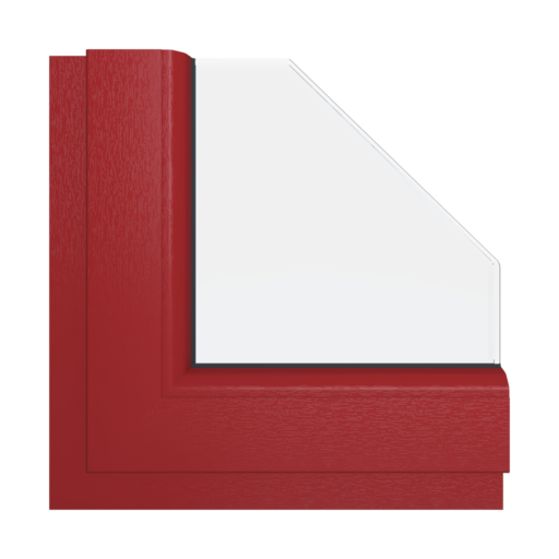 Dark red windows window-color aluplast-colors dark-red interior