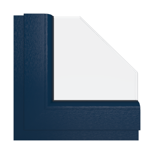 Steel blue windows window-color aluplast-colors steel-blue interior