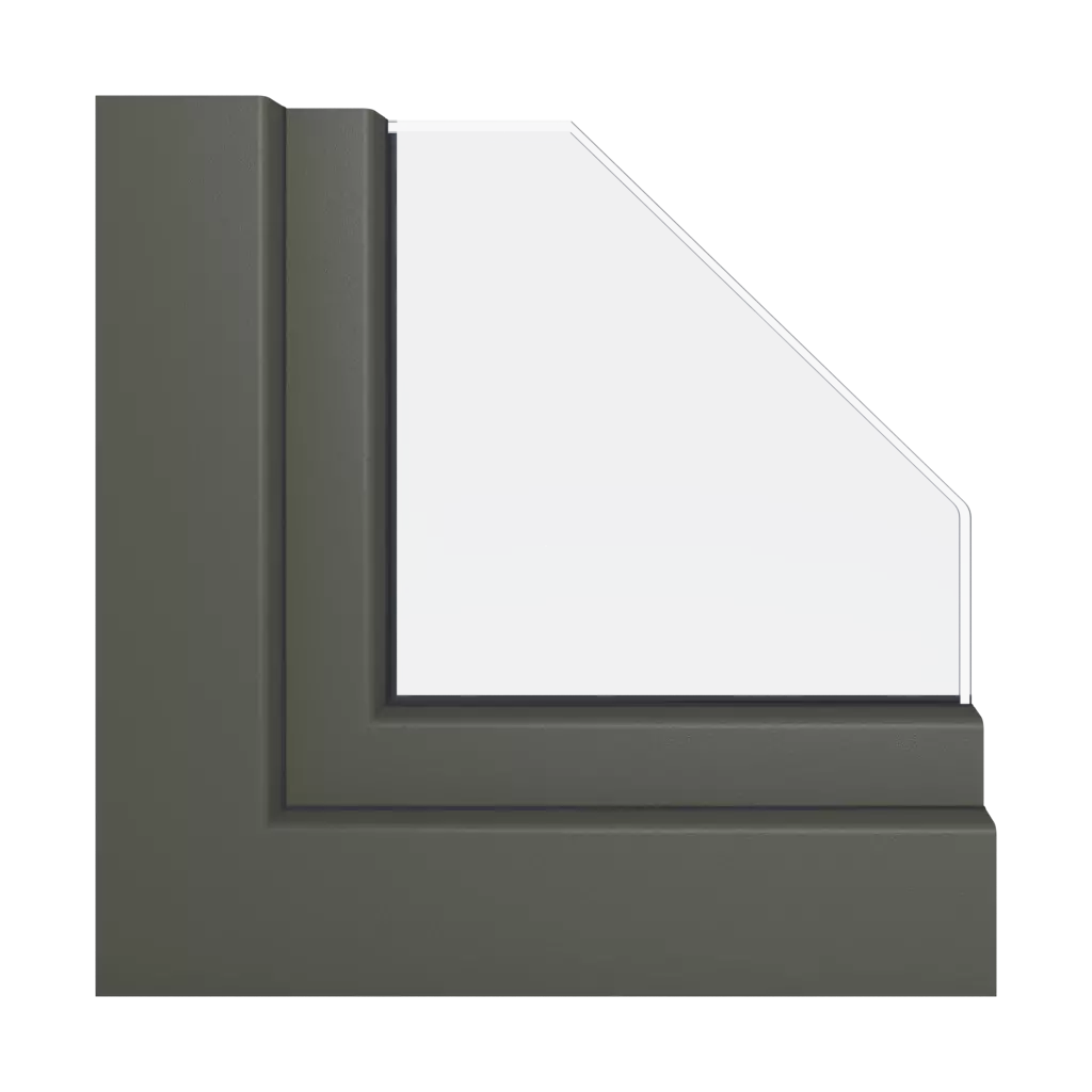 Smooth quartzite gray windows window-profiles schuco livingslide