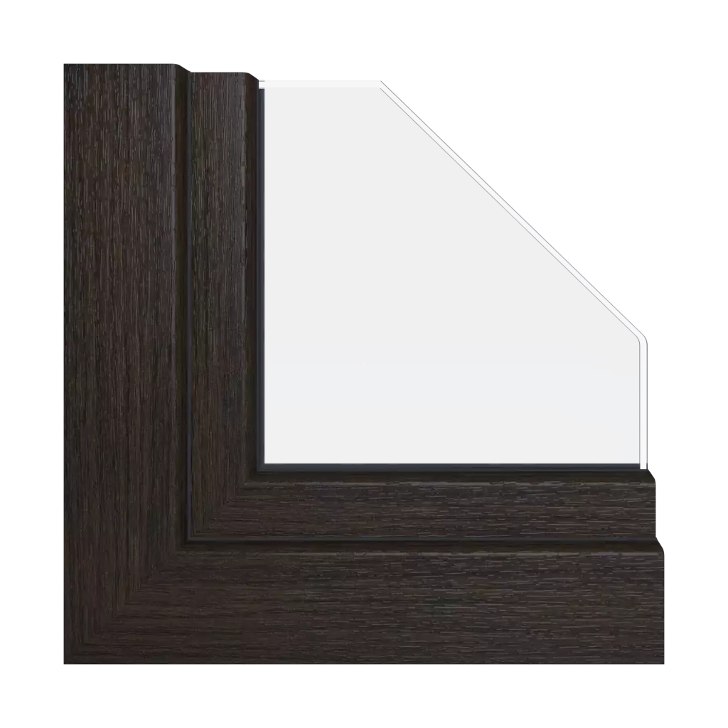 Dark oak windows window-profiles schuco livingslide