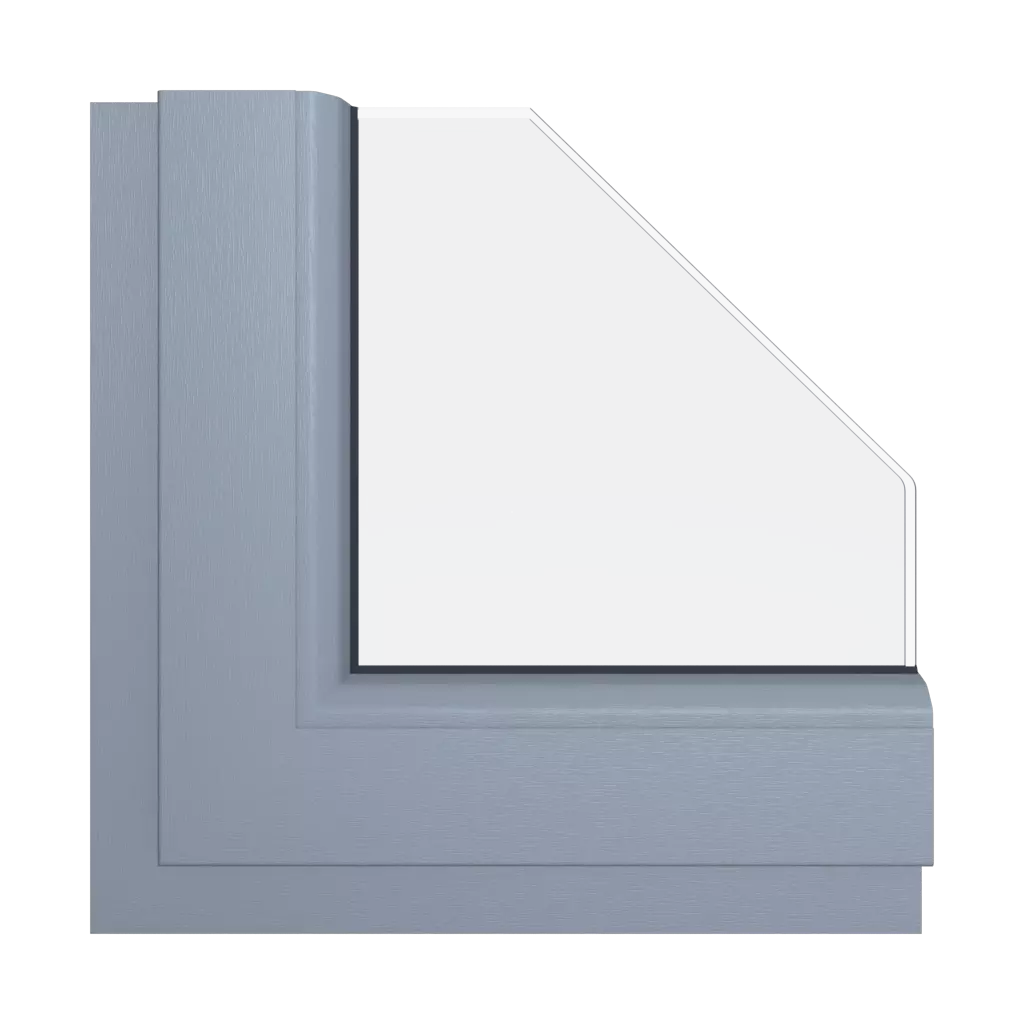 Gray silver windows window-color schuco-colors gray-silver interior