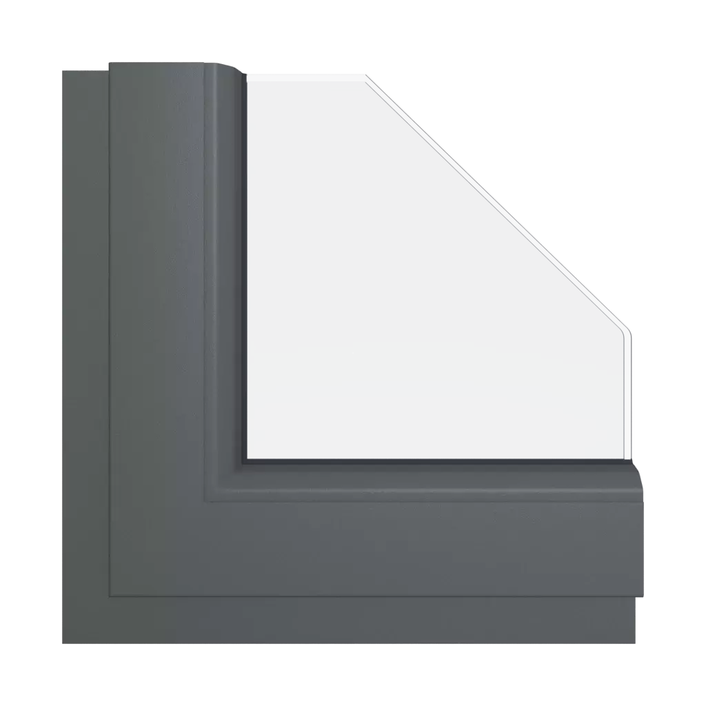 Basalt gray smooth windows window-color schuco-colors basalt-gray-smooth interior