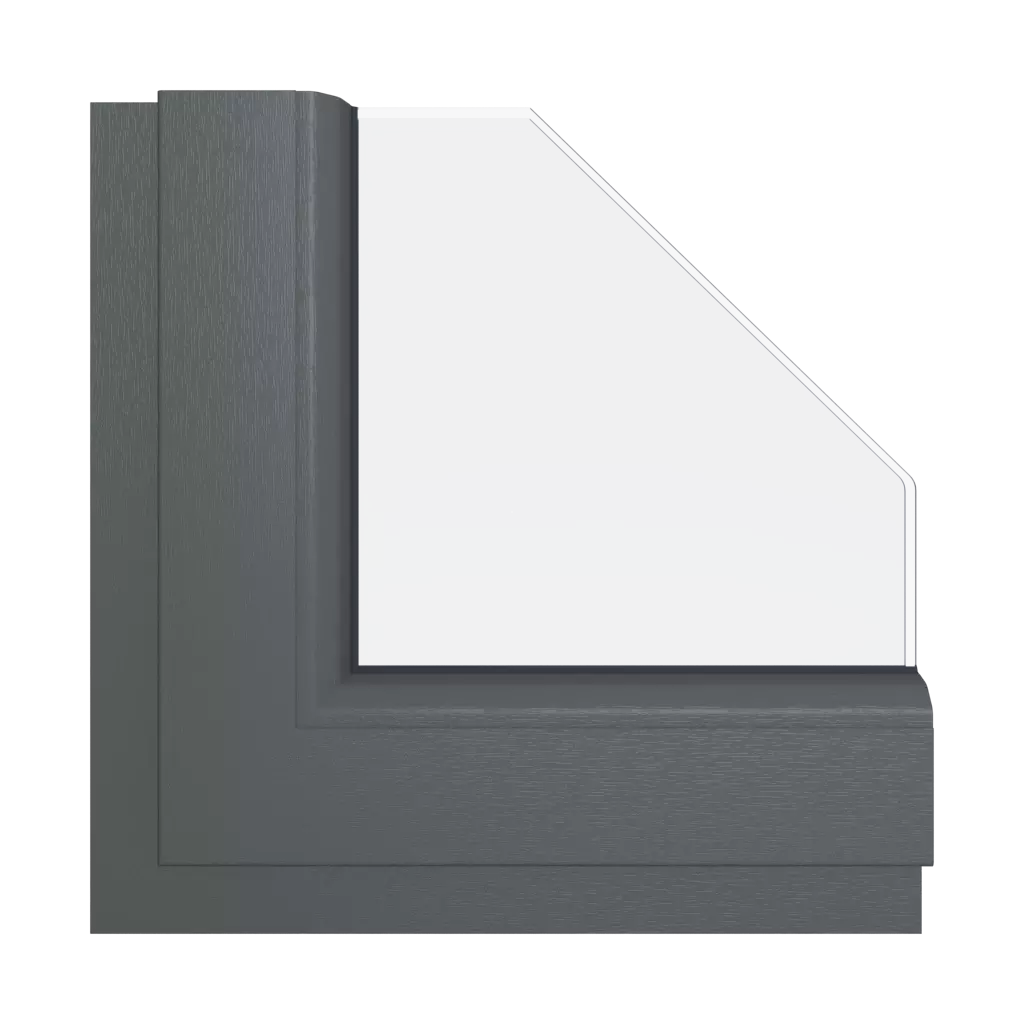 Slate gray smooth windows window-color schuco-colors slate-gray-smooth interior