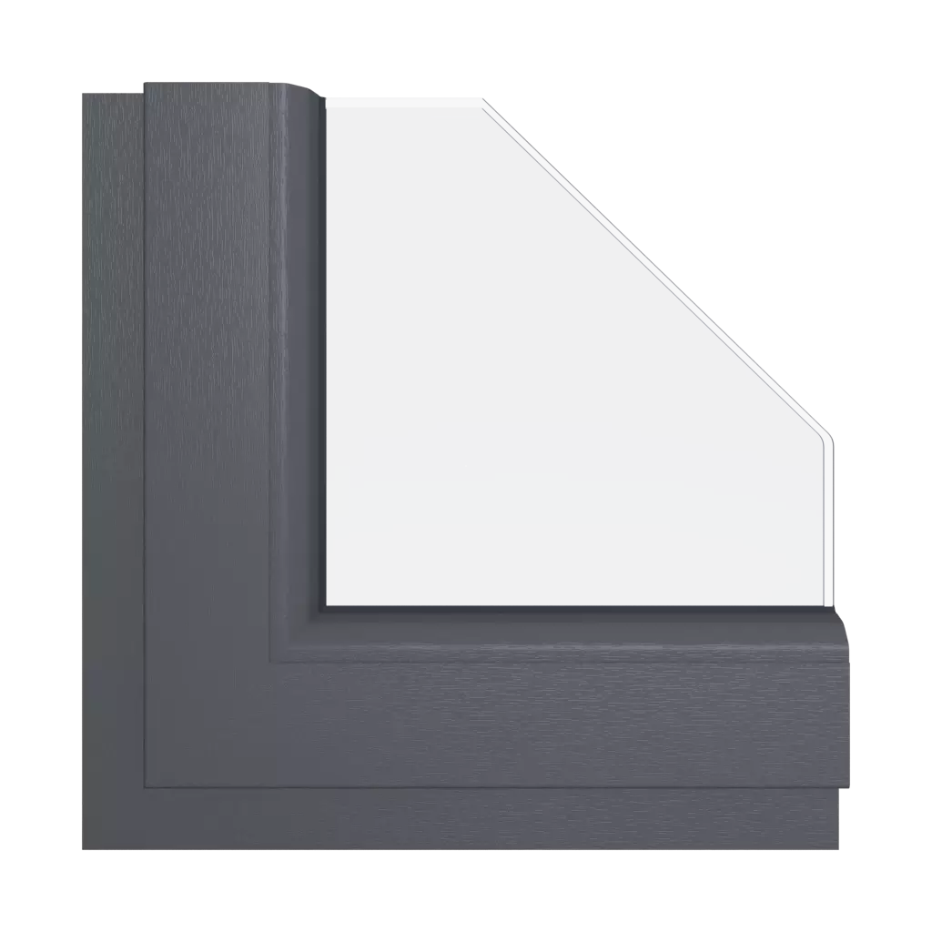 Gray slate windows window-color schuco-colors gray-slate interior