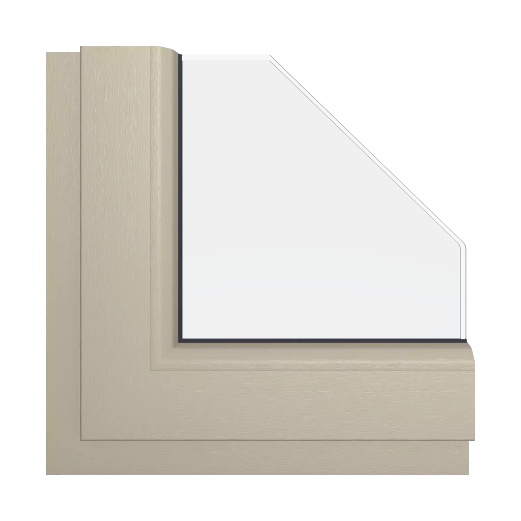 Light ivory windows window-color schuco-colors light-ivory interior